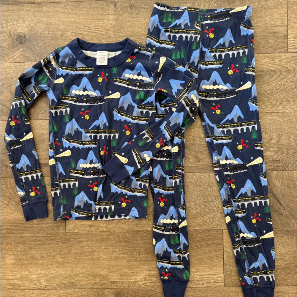 Hanna Andersson Polar Express Pajama Set | Sz 8